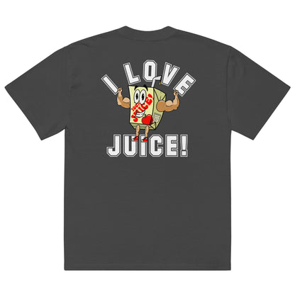 Oversized Tee With I Love Juice Print