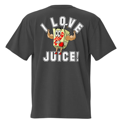 Oversized Tee With I Love Juice Print