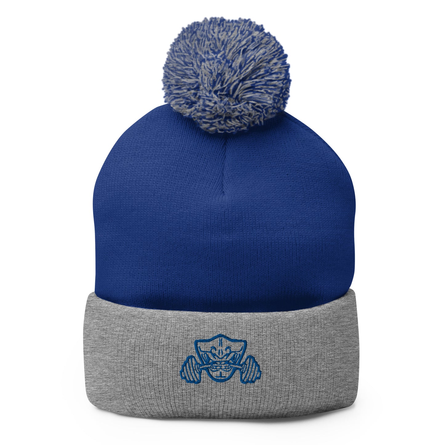 Pom-Pom Beanie with Embroidered Bushido Logo