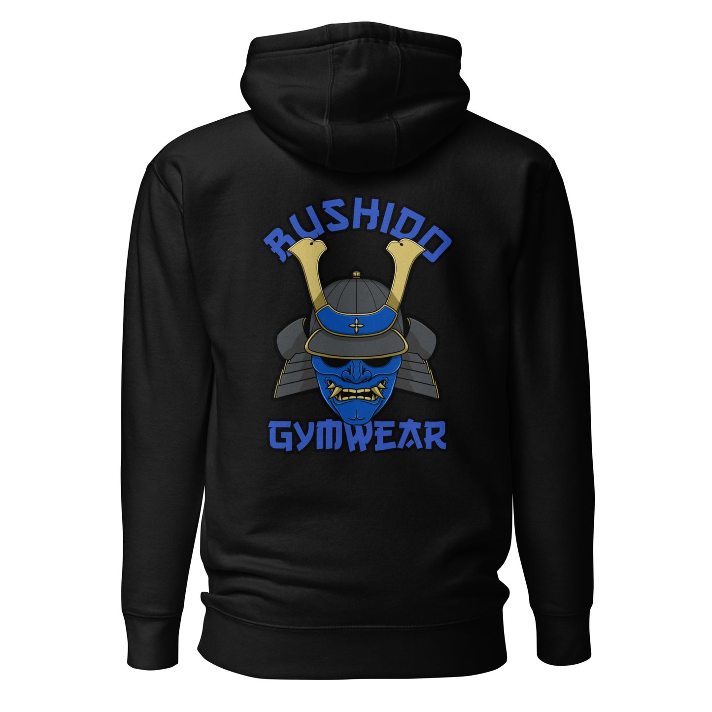 Blue Hoodie With Kabuto Back Print