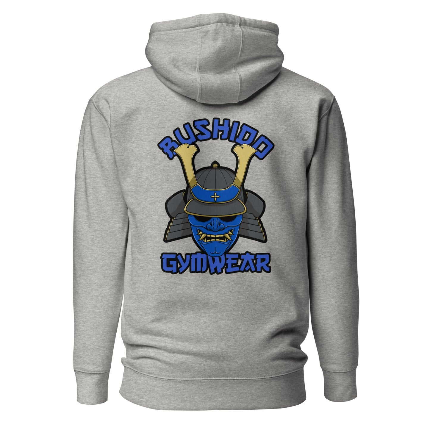 Blue Hoodie With Kabuto Back Print